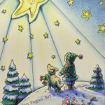 Christmas card art